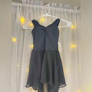 Weissman Black Leotard w/ Skirt